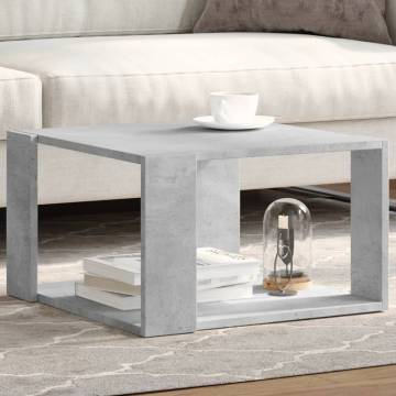 Concrete Grey Coffee Table - Stylish & Functional Design