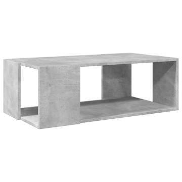 Concrete Grey Coffee Table - Stylish & Durable 89.5x48 cm