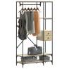  Clothes Rack with Shelves Sonoma Oak Engineered Wood Colour sonoma oak Quantity in Package 1 Number of 