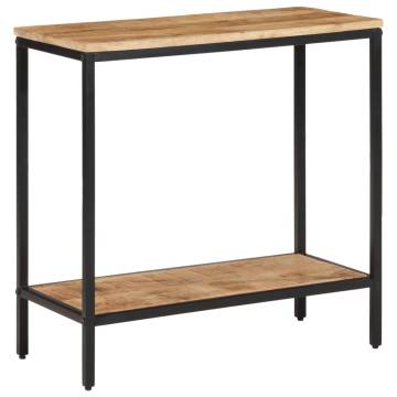 Console Table 70x35x70 cm - Solid Rough Mango Wood