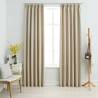 Blackout Curtains with Hooks 2 pcs Beige 140x225 cm Colour beige Size 140 x 225 cm Quantity in Package 1 