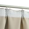 Beige Blackout Curtains with Hooks - 140x225 cm | HipoMarket UK