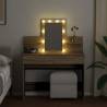 Dressing Table with LED - Sonoma Oak 100x40x130 cm