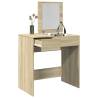  Dressing Table with Mirror Sonoma Oak 73x46.5x120 cm Colour sonoma oak Quantity in Package 1 