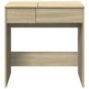 Dressing Table with Mirror - Sonoma Oak | Hipomarket