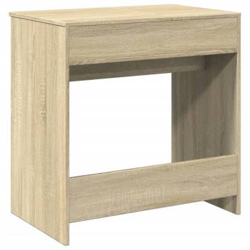 Dressing Table with Mirror - Sonoma Oak | Hipomarket