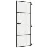 Interior Door Slim Black 76x201.5 cm - Modern Glass & Aluminium