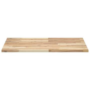 Table Top Rectangular 80x60 cm - Solid Wood Acacia