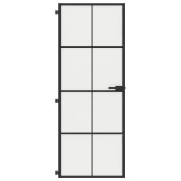 Interior Door Slim Black 76x201.5 cm - Modern Glass & Aluminium