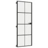 Interior Door Slim Black 76x201.5 cm - Modern Glass & Aluminium