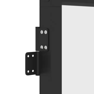 Interior Door Slim Black 76x201.5 cm - Modern Glass & Aluminium