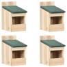 Bird Houses Set of 4 - Firwood, Durable & Handmade