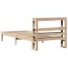 Solid Wood Pine Bed Frame with Headboard 75x190 cm - Hipomarket