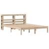 Solid Pine Bed Frame with Headboard - Small Double 120x190 cm