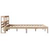 Solid Pine Bed Frame with Headboard - Small Double 120x190 cm