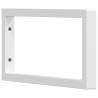 Stylish White Rectangular Shelf Brackets for Washbasin - 2 PCS