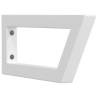 Shelf Brackets for Washbasin - 2 pcs White Trapezium Steel