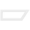 Shelf Brackets for Washbasin - 2 pcs White Trapezium Steel