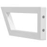 Shelf Brackets for Washbasin - 2 pcs White Trapezium Steel