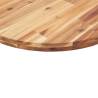 Table Top Round Ø40x4 cm Solid Wood Acacia | HipoMarket