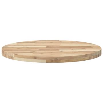 Table Top Round Ø70x4 cm Solid Wood Acacia - HipoMarket