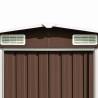 Brown Galvanised Steel Garden Shed - 257x779 cm | HipoMarket