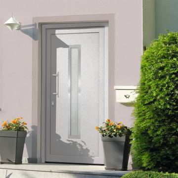 Front Door White 98x200 cm - Secure & Elegant Design