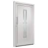 Front Door White 98x200 cm - Secure & Elegant Design