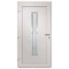 Front Door White 98x200 cm - Secure & Elegant Design