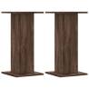 Stylish Brown Oak Speaker Stands - Durable & Stable - 2 pcs