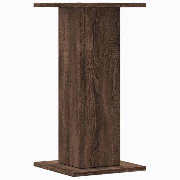 Stylish Brown Oak Speaker Stands - Durable & Stable - 2 pcs