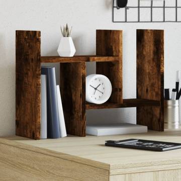 Desk Organiser Smoked Oak - Stylish & Functional Storage