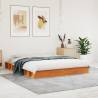 Wax Brown Bed Frame 160x200 cm Solid Pine | Hipomarket