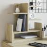  Desk Organiser Sonoma Oak 49x20x52.5 cm Engineered wood Colour sonoma oak 