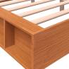 Wax Brown Bed Frame 160x200 cm Solid Pine | Hipomarket