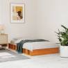 Wax Brown Solid Wood Bed Frame 100x200 cm - Hipomarket