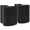 Wall-mounted Stereo Speakers 2 pcs Black Indoor Outdoor 100 W Colour black Wattage 100 w 