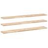 Floating Shelves 3 pcs - Untreated Solid Acacia Wood | HipoMarket