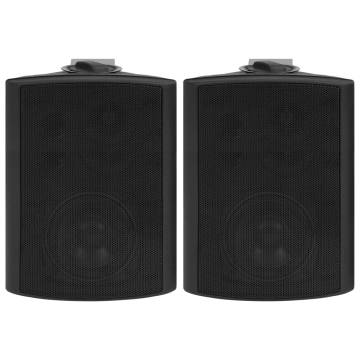 Wall-mounted Stereo Speakers - 2 pcs Black, 100 W | HipoMarket