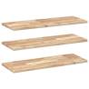 Floating Shelves 3 PCS - Untreated Solid Wood Acacia