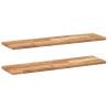 Floating Shelves (2 pcs) - Solid Acacia Wood | HipoMarket