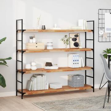 Floating Shelves - 4 pcs, Solid Wood Acacia - HipoMarket UK