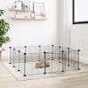 12-Panel Black Pet Cage - Durable & Spacious - HipoMarket