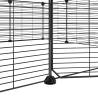 12-Panel Black Pet Cage - Durable & Spacious - HipoMarket