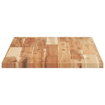 Rectangular Solid Wood Acacia Table Top - 60x40 cm