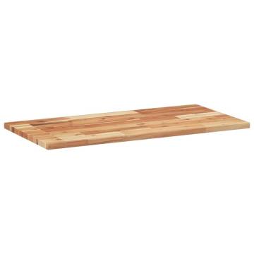 Rectangular Solid Wood Acacia Table Top - 60x40 cm