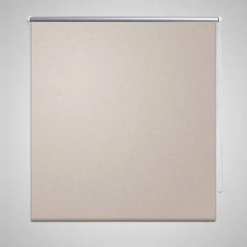 Roller Blind Blackout 100x175 cm Beige - Light Reduction Solution