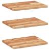 Floating Shelves (3 pcs) - Solid Acacia Wood 60x30x2 cm