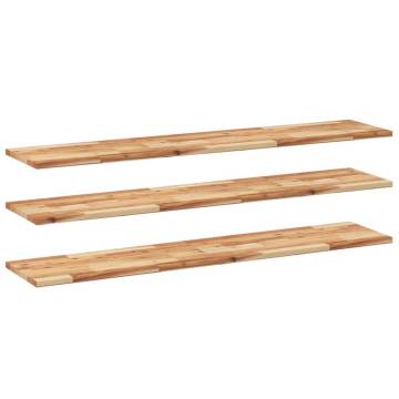 Floating Shelves - 3 pcs Solid Wood Acacia 120x30 cm | HipoMarket