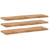 Floating Shelves 3 pcs - Solid Acacia Wood | Hipomarket UK